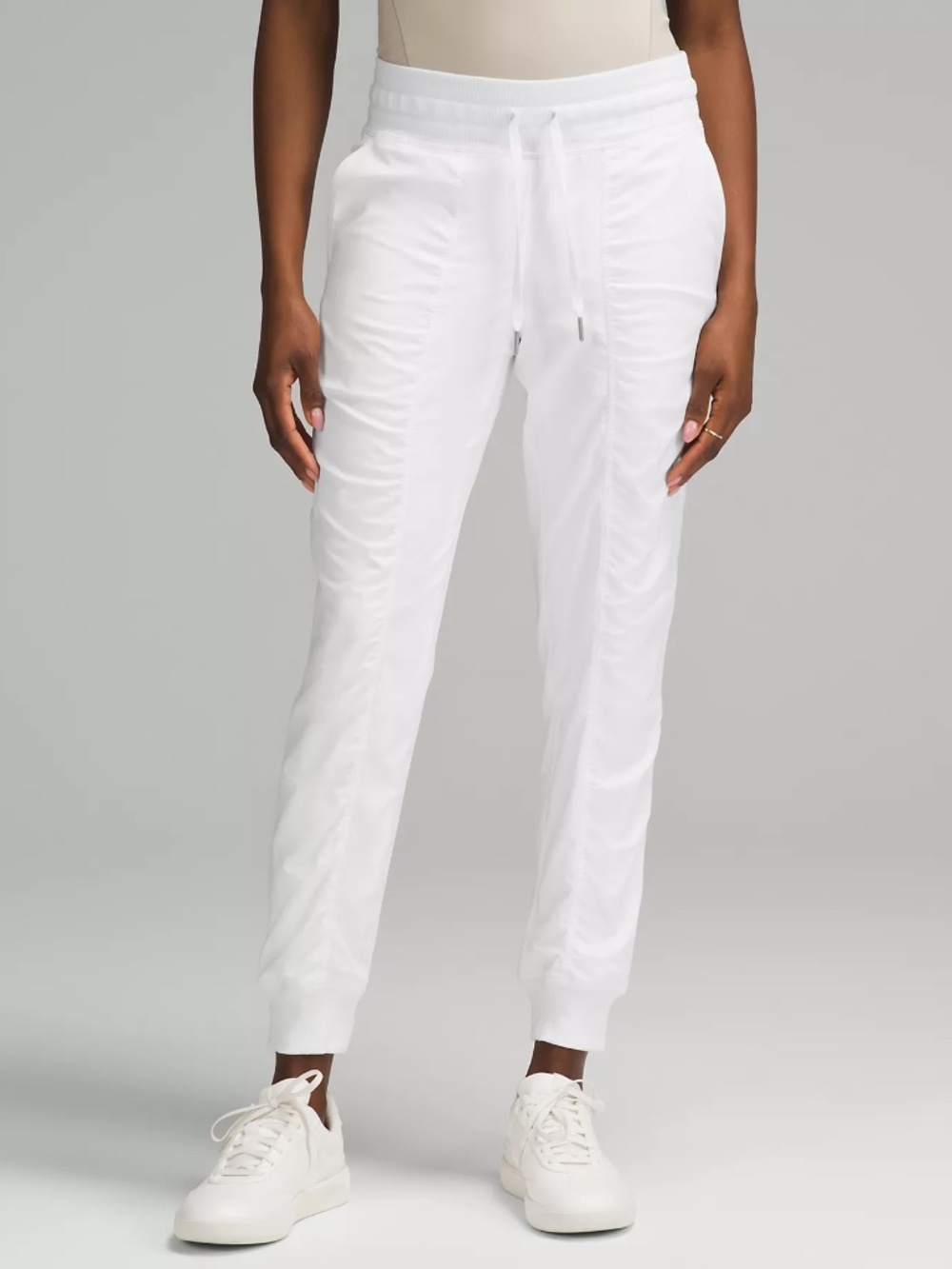 Dance Studio Mid Rise Jogger Full Length, White, Lululemon, US 4